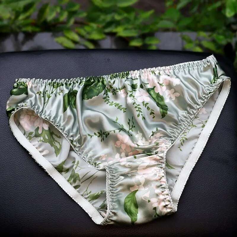 Summer Floral Print Ice Silk M - Boyshort Underwear のレビューと価格