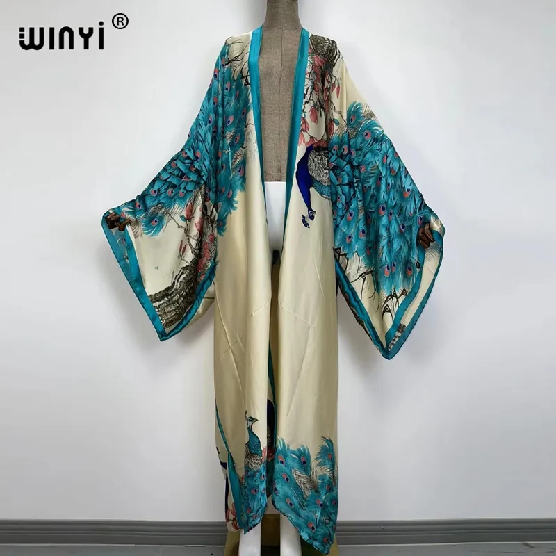 WINYI 2024 Summer Women Cardig - Robe Silk Women のレビューと価格