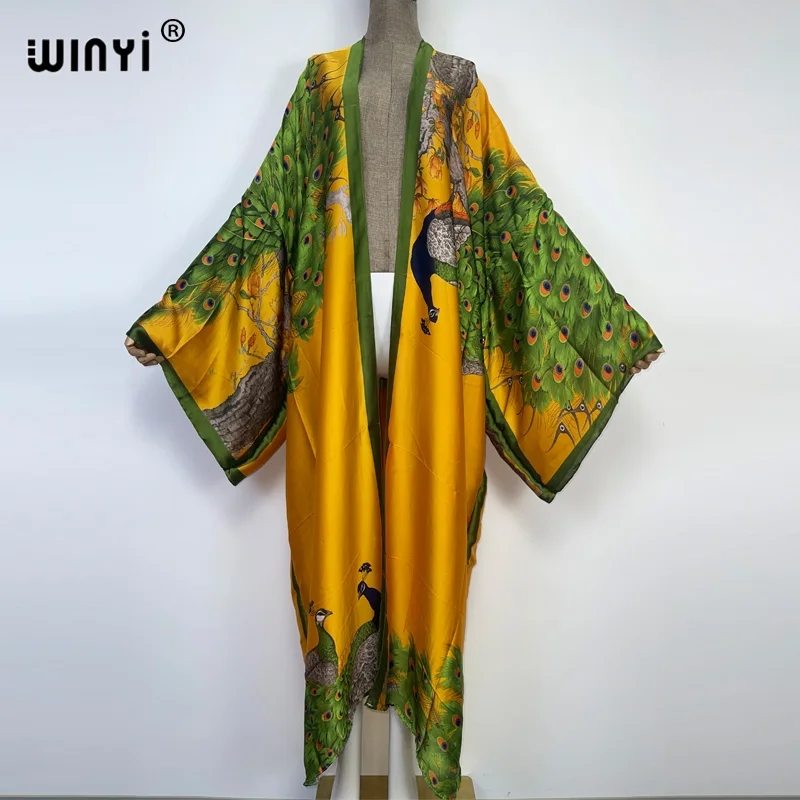 WINYI 2024 Summer Women Cardig - Robe Silk Women のレビューと価格