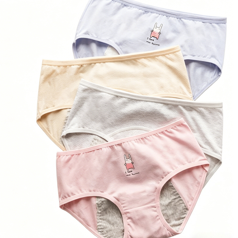 Cute Cartoon Period Underwear  - Period Panty Absorbent のレビューと価格
