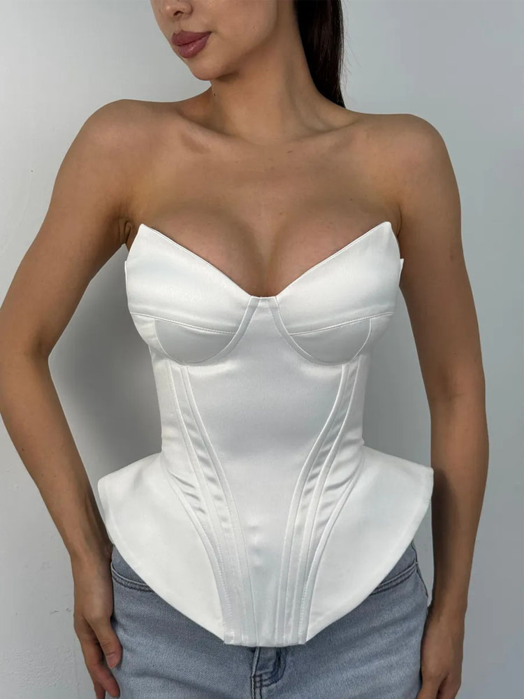 BKQU Sexy Fishbone Strapless C - Corset Waist Cinch のレビューと価格