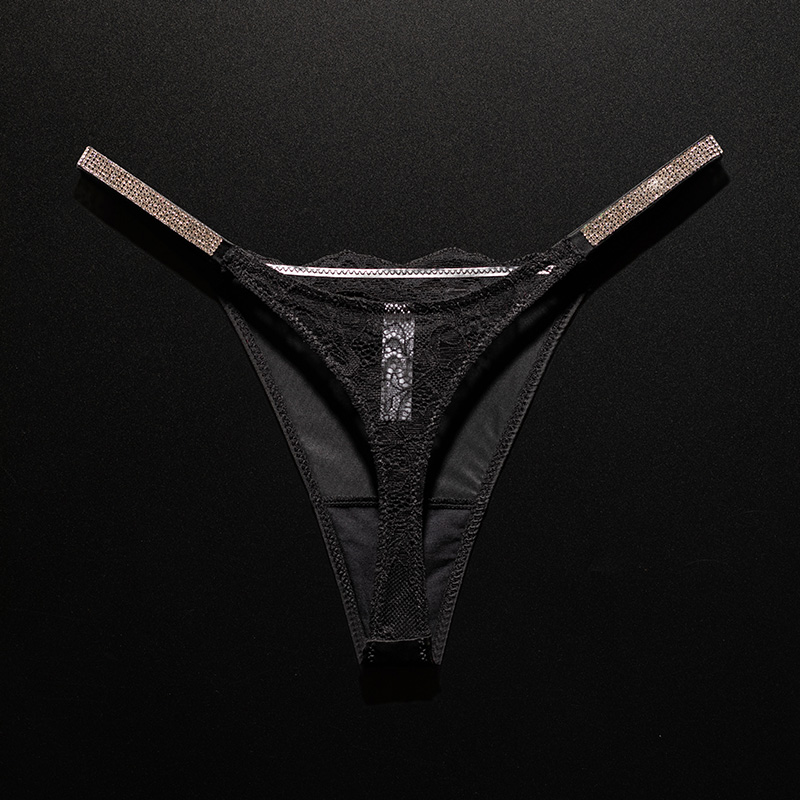 Rhinestone Lace Sexy Girls Wom - Seamless Underwear Women のレビューと価格