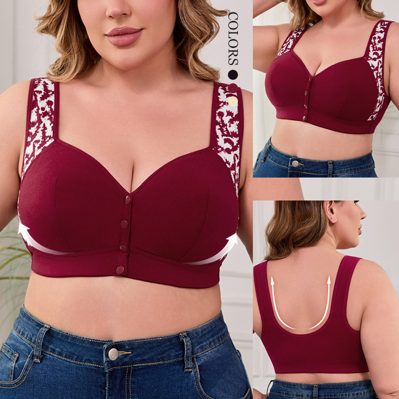 XL-7XL Plus Size Front Buckle  - Seamless Underwear Women のレビューと価格