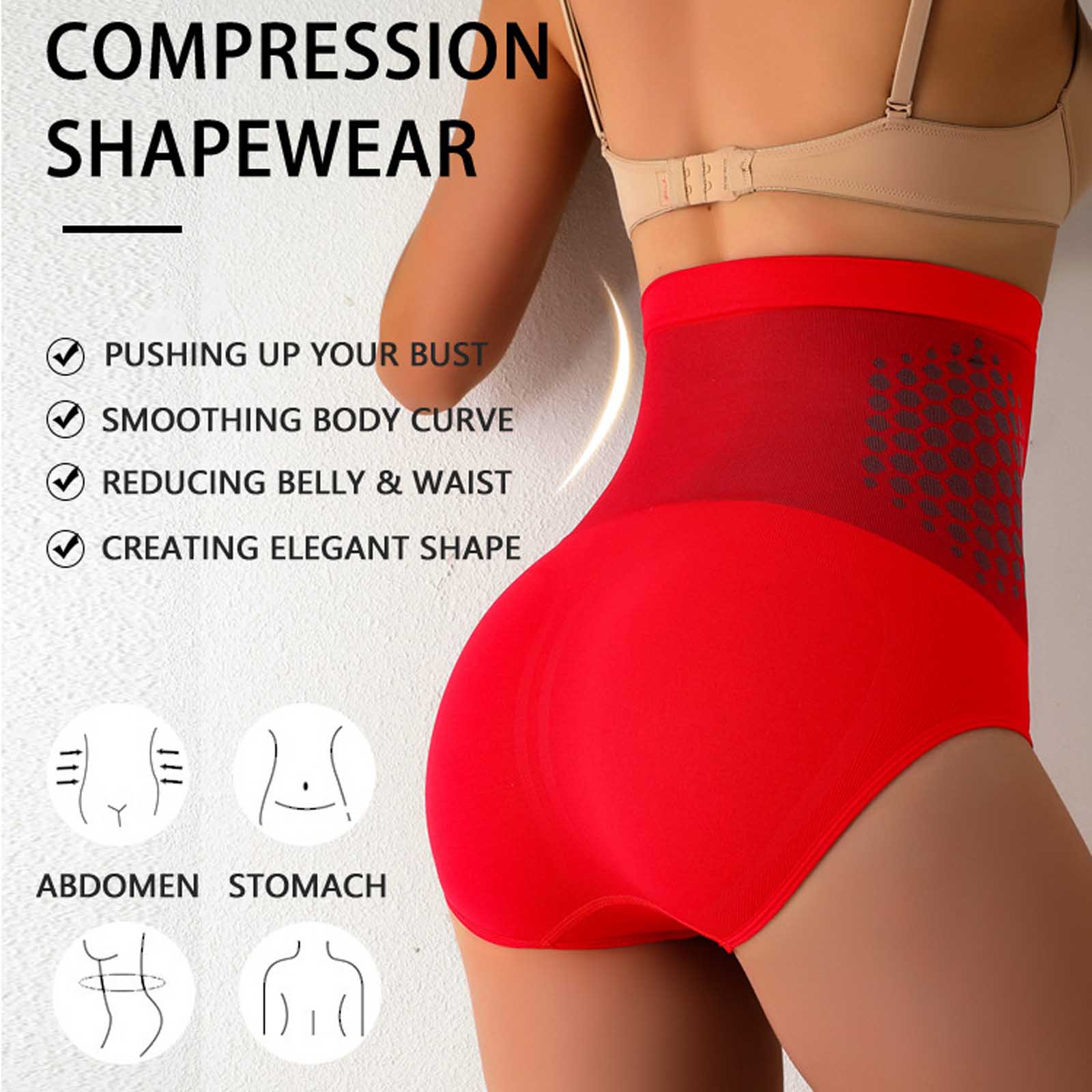 High Waist Tummy Control Shape - Seamless Underwear Women のレビューと価格