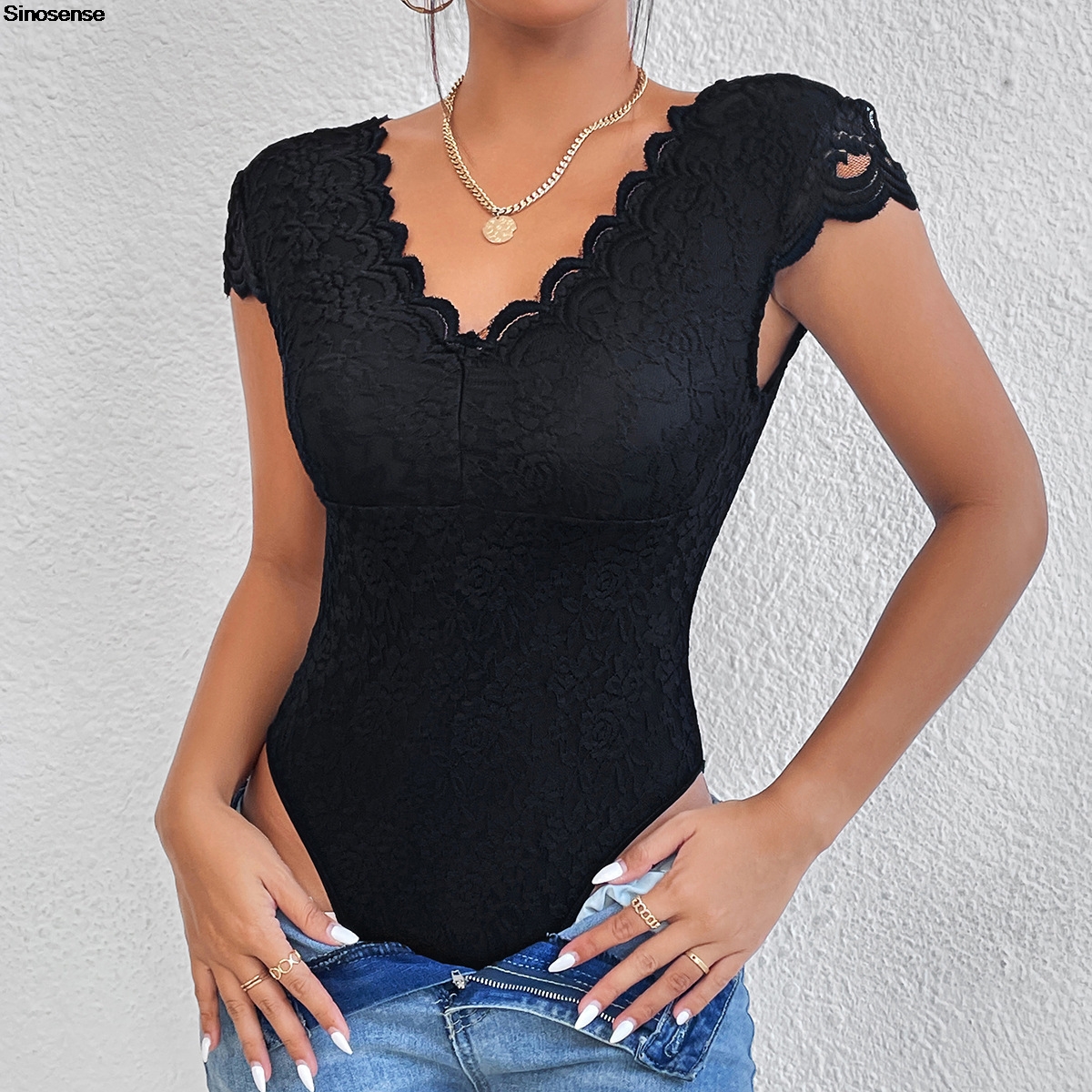 Womens Embroidery Floral Contr - Lace Teddy Lingerie のレビューと価格
